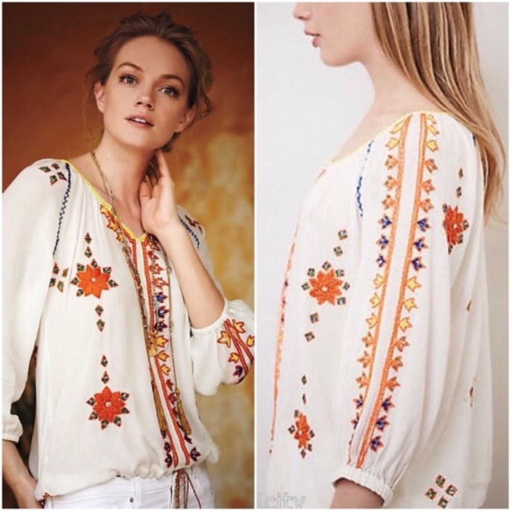 Stitched Dahlia Top by Greylin